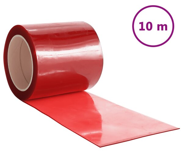 Závěs do dveří červený 200 mm x 1,6 mm 10 m PVC 153865