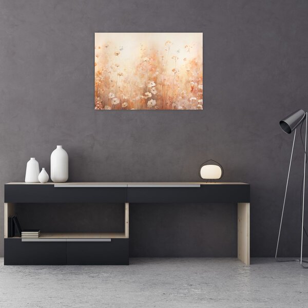 Obraz - Vzor divokých květin (70x50 cm)