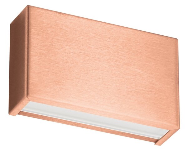 Linea Light 8912 Box_W1, měděné nástěnné svítidlo, 6W LED 3000K, délka 13,9cm