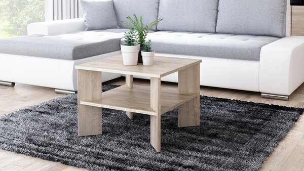 Kávový stolek kwadrat 60x60x47 dub sonoma