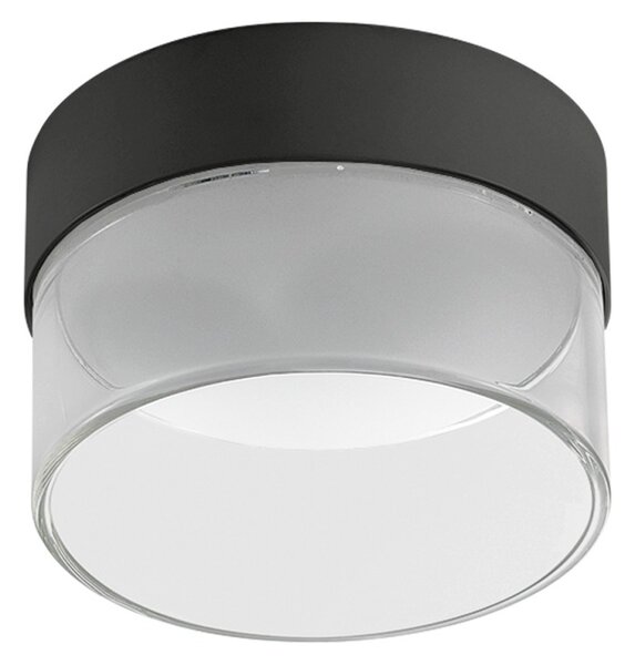 Linea Light 90296 Crumb, černé moderní stropní svítidlo, 10W LED 3000K, prům. 10,4cm