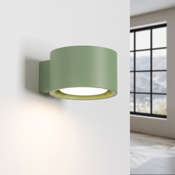 Sollux SL.2469 - Nástěnné svítidlo MODO 1xGX53/10W/230V zelená