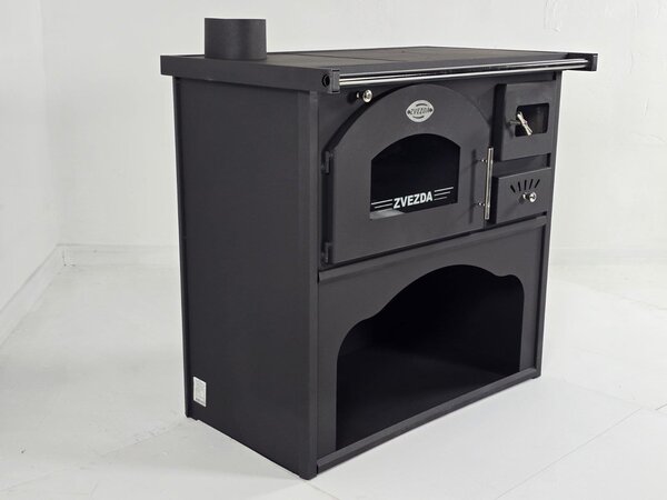 ZVEZDA Classic GFS, Sporák na dřevo s troubou a varnou plochou, 5,9 kW, Kouřovod vlevo, Ø 130 mm