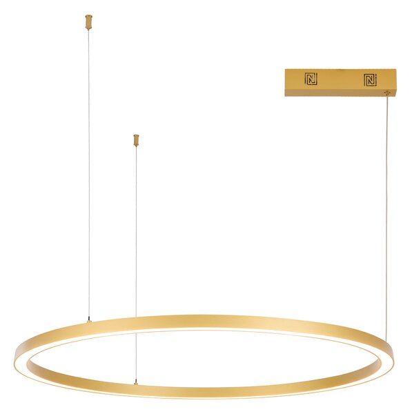 Immax NEO FINO NEW Smart závěsné svítidlo 1 kruh, 80cm, 60W, zlaté, Zigbee 3.0
