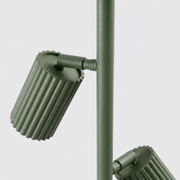 Sollux SL.2026 - Stojací lampa KARBON 3xGU10/10W/230V zelená