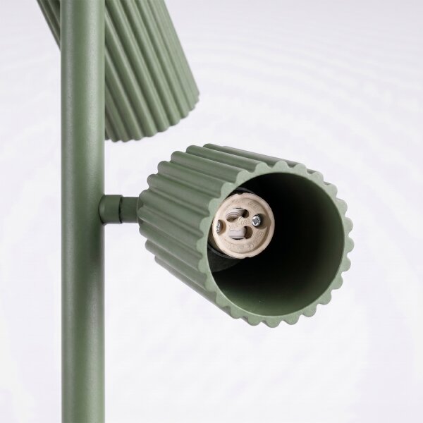 Sollux SL.2026 - Stojací lampa KARBON 3xGU10/10W/230V zelená