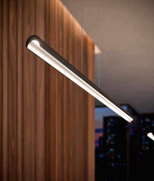 Linea Light 9814 Halfpipe_P, hliníkové závěsné lineární svítidlo, 42W LED 3000K, délka 143cm