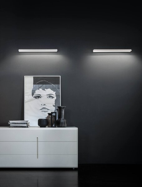 Linea Light 9806 Halfpipe, bílé lineární svítidlo s nastavitelným směrem svícení, 28W LED 3000K, 90cm, IP44