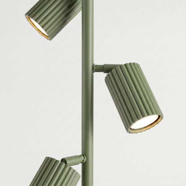 Sollux SL.2026 - Stojací lampa KARBON 3xGU10/10W/230V zelená