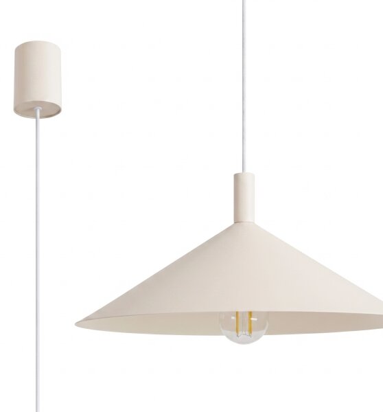 Sollux SL.2539 - Lustr na lanku NOX 1xE27/15W/230V krémová