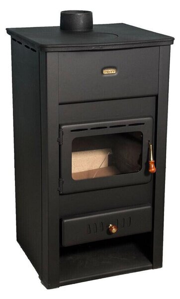 PRITY K2 CP, Volně stojící kamna na dřevo s prosklením, 10,4 kW, Třída A, Ø 130 mm