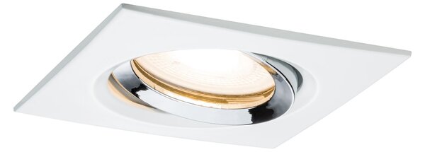 Paulmann 93664 Nova Plus, otočná bodovka GU5,3 nebo GU10, bílá/chrom, 9,3x9,3cm, IP65