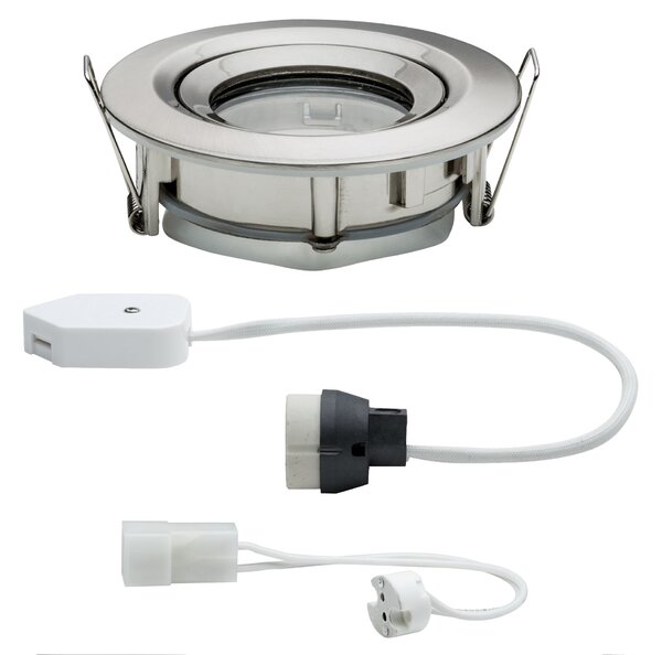 Paulmann 93662 Nova Plus, otočná bodovka GU5,3 nebo GU10, broušený kov, průměr 9,3cm, IP65