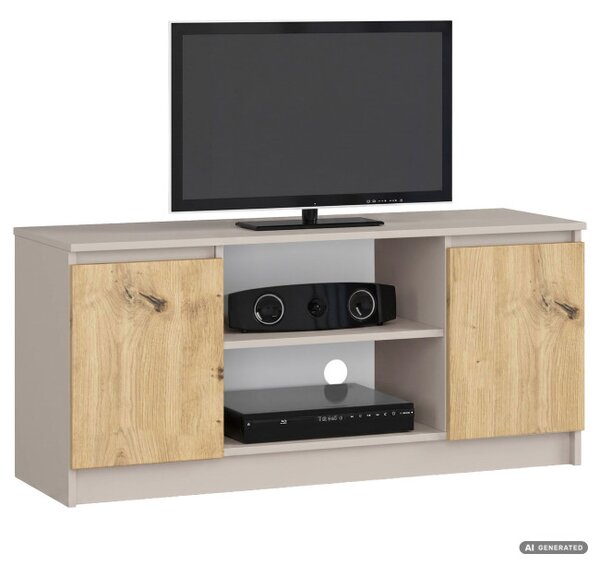 Komoda RTV K120 2D 1P CLP kašmírová / dub artisan