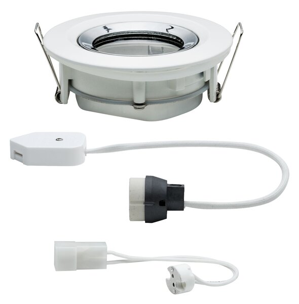 Paulmann 93663 Nova Plus, otočná bodovka GU5,3 nebo GU10, bílá/chrom, průměr 9,3cm, IP65