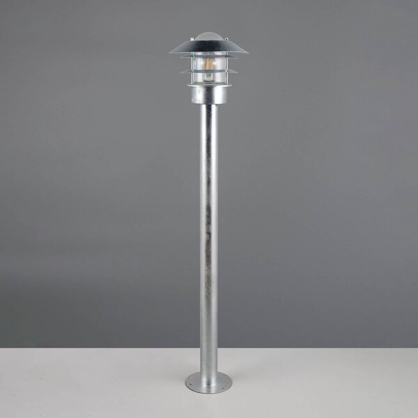 Trio Lighting Osvětlení cesty Ruvuuma, zinková barva, výška 100 cm, kov, IP44, stmívatelný, Hliník / šedá / zinek, kov