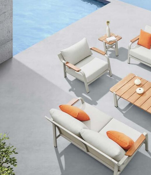 Zahradní 4 místná sedací souprava VISCONTI WHITE Exteriér | Zahradní sedací sestavy