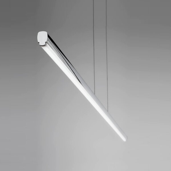 Linea Light 8505 Straight_P1, chromové subtilní svítidlo nad stůl, 11W LED 2700K, délka 102cm