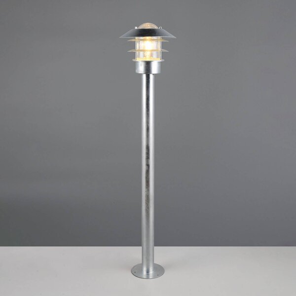 Trio Lighting Osvětlení cesty Ruvuuma, zinková barva, výška 100 cm, kov, IP44, stmívatelný, Hliník / šedá / zinek, kov