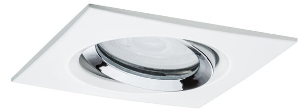 Paulmann 93664 Nova Plus, otočná bodovka GU5,3 nebo GU10, bílá/chrom, 9,3x9,3cm, IP65