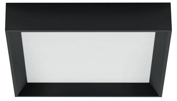 Linea Light CA001DBBMDI Tara_Q, černé stropní svítidlo, 21W LED 2700K, 30x30cm