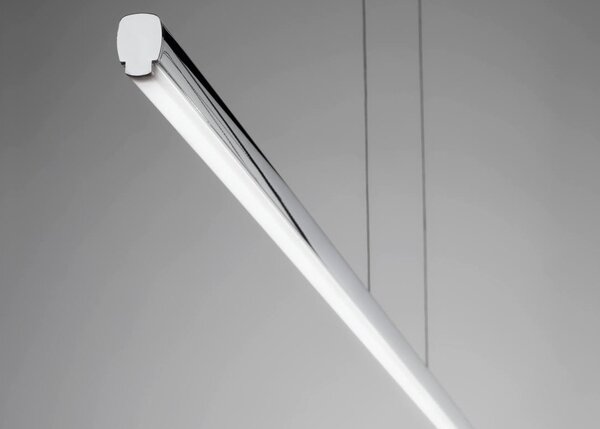 Linea Light 8507 Straight_P3, chromové subtilní svítidlo nad stůl, 34W LED 2700K, 102x73cm