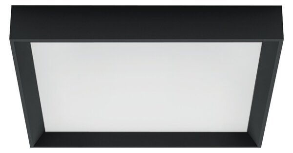Linea Light 8332 Tara_Q, černé stropní svítidlo, 45W LED 3000K, 50x50cm