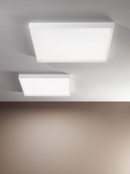 Linea Light CA010DWHMDI Tara maxi, bílé stropní svítidlo, 58W LED 2700K stmívatelné phase-cut, 74x74cm