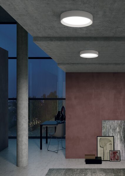Linea Light CA006DWHMDI Tara_R, bílé stropní svítidlo, 46W LED 2700K, prům.50cm