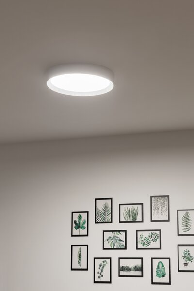 Linea Light CA004DWHMDI Tara_R, bílé stropní svítidlo, 21W LED 2700K, prům.30cm