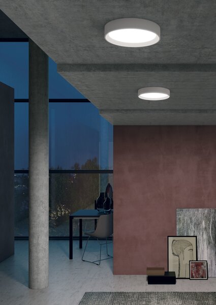 Linea Light CA004DWHMDI Tara_R, bílé stropní svítidlo, 21W LED 2700K, prům.30cm