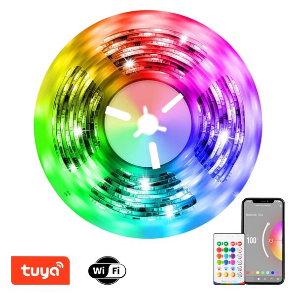 Immax NEO LITE Smart LED pásek 5m, RGB+CCT, barevný+stmívatelný, WiFi, DO, Beacon MUSIC
