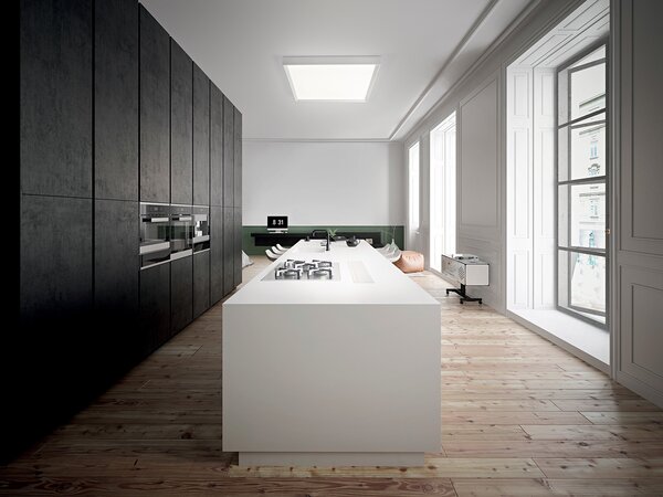 Linea Light CA010DWHMDI Tara maxi, bílé stropní svítidlo, 58W LED 2700K stmívatelné phase-cut, 74x74cm