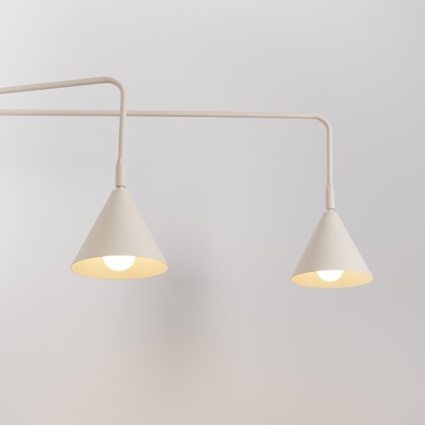 Sollux SL.2509 - Nástěnná lampa NOX 2xE14/10W/230V krémová
