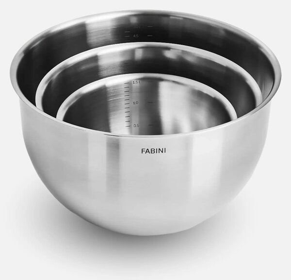 Fabini Sada mís Solo, 3 díly - Nerezové mísy