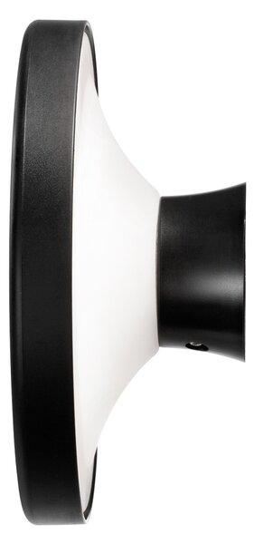 Linea Light 8672 MyWhite_Bond_W, černé venkovní nástěnné svítidlo, 12W LED 3000K, prům. 19,7cm, IP65