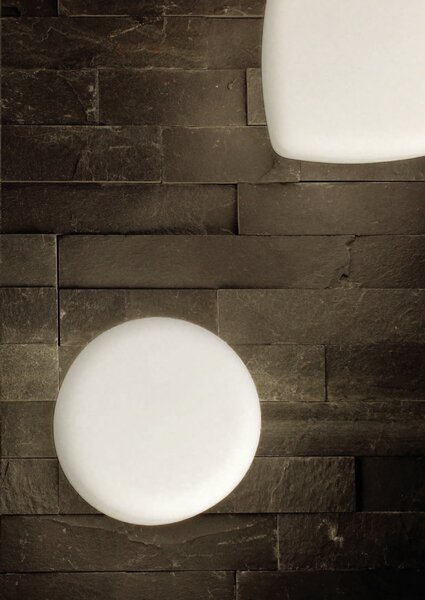 Linea Light 8029 MiniWhite_Q, čtvercové nástěnné svítidlo z bílého polyethylenu, 4W LED 3000K, 13x13cm, IP65
