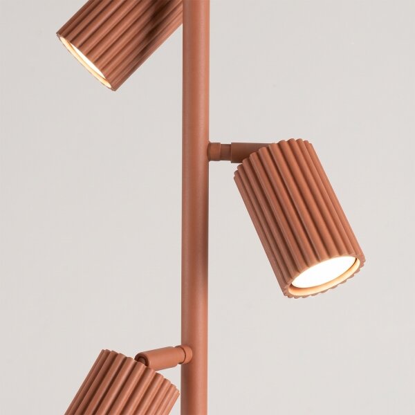 Sollux SL.2024 - Stojací lampa KARBON 3xGU10/10W/230V oranžová