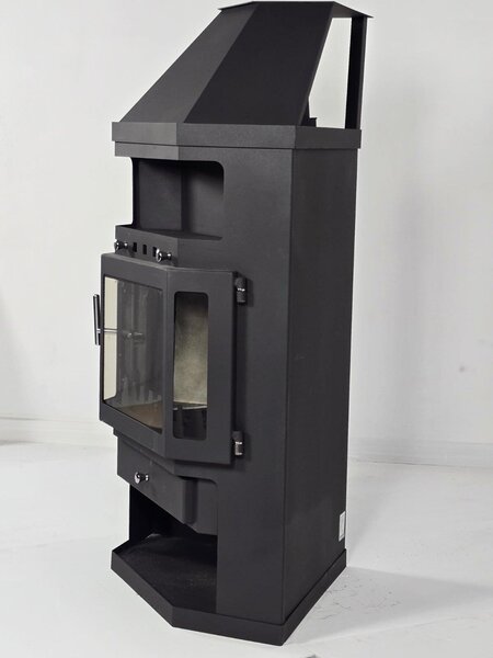 ZVEZDA Fantasia 22, Vysoká kamna na dřevo se svislým prosklením, 10,8 kW, Ø 130 mm