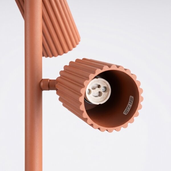 Sollux SL.2024 - Stojací lampa KARBON 3xGU10/10W/230V oranžová