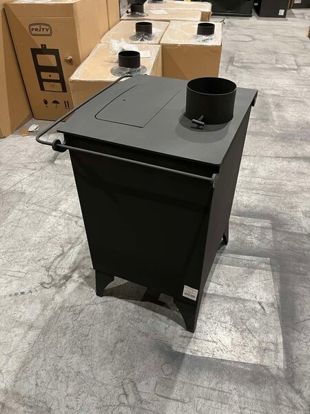 ZVEZDA Retro G, Volně stojící kamna na dřevo s prosklením, 6,9 kW, Ø 130 mm