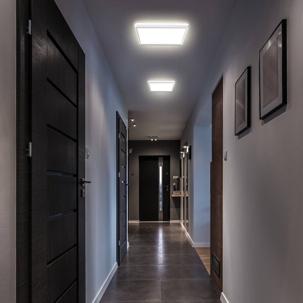 B.K. Licht LED panel Eki, 29 x cm, bílý, stmívatelné podsvícení, 4 000 K, stmívatelný, Bílá / opál, Pracovna / kancelář, Plast