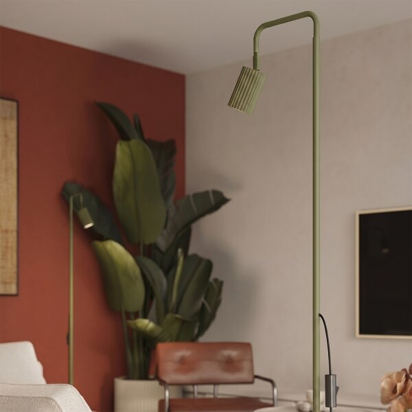 Sollux SL.2025 - Stojací lampa KARBON 1xGU10/10W/230V zelená