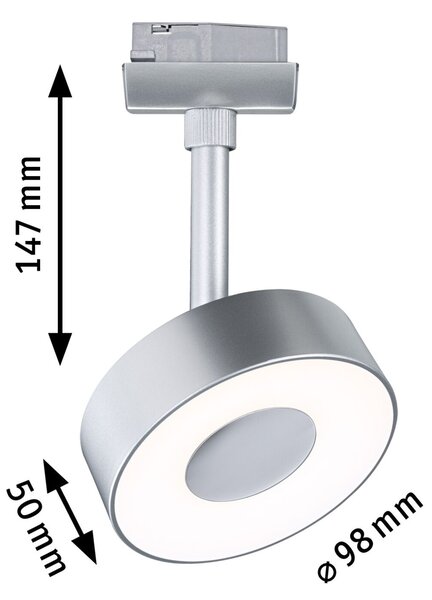 Paulmann 96543 Circle, spot pro Urail system, 1x5W LED 3000/4000K, White Switch, matný chrom