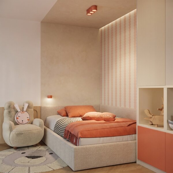 Sollux SL.2449 - Nástěnné svítidlo MODO 1xGX53/10W/230V oranžová