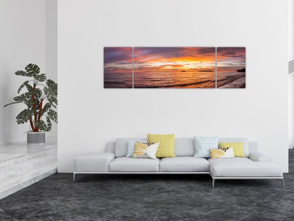 Obraz - Západ slunce (170x50 cm)