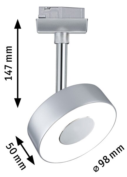 Paulmann 96799 Circle, spot pro Urail system, 1x5W LED 4000K, stmívatelný, matný chrom