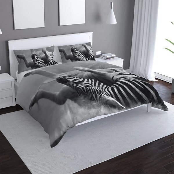 Sablio Povlečení Válející se zebra - 140x200 / 90x70