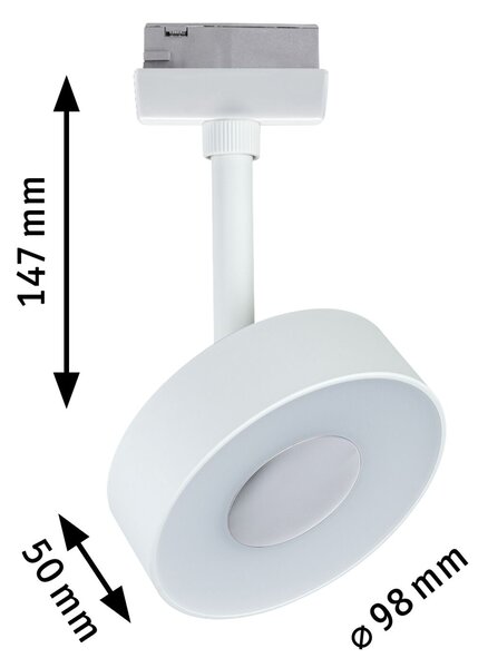 Paulmann 96544 Circle, spot pro Urail system, 1x5W LED 3000/4000K, White Switch, bílá