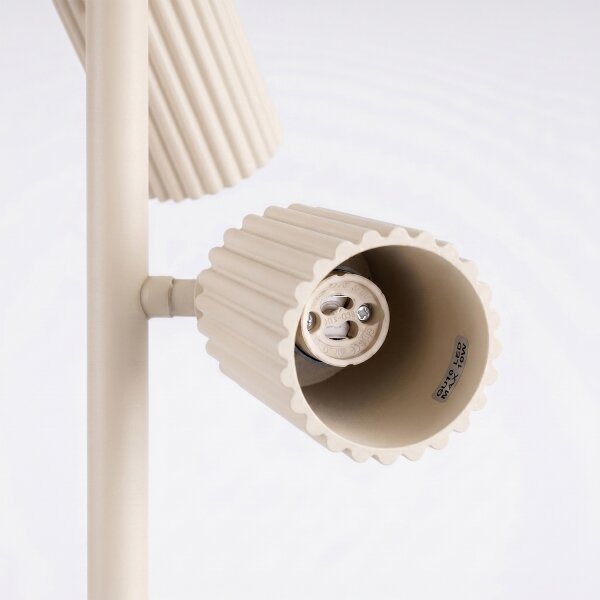 Sollux SL.2018 - Stojací lampa KARBON 3xGU10/10W/230V krémová